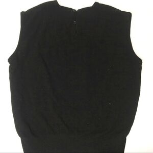50s Black small woman Sleeveless sweater.